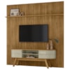Painel Bancada Tv 75 Pol 245x238 cm Laguna Cumaru Opala MADETEC
