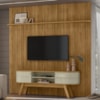 Painel Bancada Tv 75 Pol 245x238 cm Laguna Cumaru Opala MADETEC