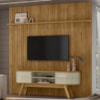 Painel Bancada Tv 75 Pol 245x238 cm Laguna Cumaru Opala MADETEC
