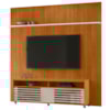 Painel Bancada Tv 75 Pol 245x238 cm Prestige Cinamomo Off White MADETEC