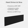 Painel Divisor de Mesa 110 cm ME4183 Preto Tecno Mobili