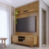 Painel E Bancada Tv 65 Pol 245x179 cm Milo Cumaru MADETEC