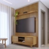 Painel E Bancada Tv 65 Pol 245x179 cm Milo Cumaru MADETEC