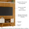 Painel E Bancada Tv 65 Pol 245x179 cm Silverstone Cinamomo Off White MADETEC