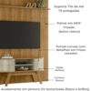 Painel E Bancada Tv 65 Pol 245x179 cm Silverstone Cumaru Opala MADETEC
