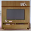 Painel E Bancada Tv 75 Pol 245x238 cm Luna Cumaru MADETEC