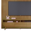 Painel E Bancada Tv 75 Pol 245x238 cm Luna Cumaru MADETEC