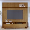 Painel E Bancada Tv 75 Pol 245x238 cm Luna Cumaru MADETEC