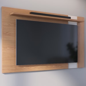 Painel Extensivel Tv 70 Pol 180 cm Leme Freijo Off White Matte Colibri