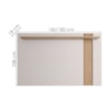 Painel Extensivel Tv 70 Pol 180 cm Leme Off White Freijo Colibri