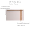 Painel Extensivel Tv 70 Pol 180 cm Leme Off White Freijo Colibri