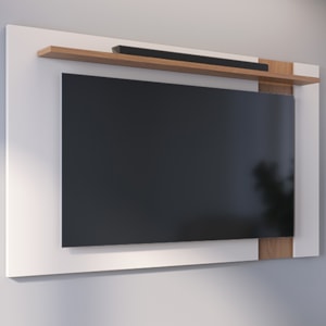 Painel Extensivel Tv 70 Pol 180 cm Leme Off White Matte Freijo Colibri