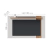 Painel Extensivel Tv 70 Pol 180 cm Leme Off White Matte Freijo Colibri