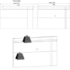 Painel Extensivel Tv 70 Pol 180 cm Leme Off White Matte Freijo Colibri