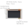 Painel Extensivel Tv 70 Pol 180 cm Leme Off White Matte Freijo Colibri