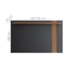 Painel Extensivel Tv 70 Pol 180 cm Leme Preto Noce Milano Colibri