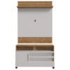 Painel Guaratuba E Rack Pipa Tv 48 Pol 108 cm Cinamomo Off White BECHARA