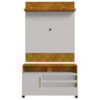 Painel Guaratuba E Rack Pipa Tv 48 Pol 108 cm Naturalle Off White BECHARA