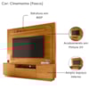 Painel Home Theater Nilo Para Tv 75 Pol 2 Portas 200 cm Cinamomo Madetec