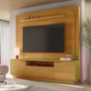 Painel Home Theater Nilo Para Tv 75 Pol 2 Portas 200 cm Cinamomo Madetec