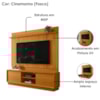Painel Home Theater Siena Para Tv 75 Pol 2 Portas 184 cm Cinamomo Madetec