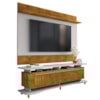 Painel Icarai E Rack Guarapari Tv 75 Pol 180 cm Naturalle Off White BECHARA