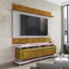 Painel Icarai E Rack Guarapari Tv 75 Pol 180 cm Naturalle Off White BECHARA