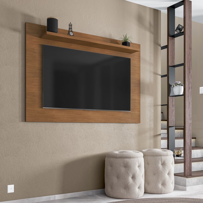 Painel Para Sala Tv 50 Polegadas 088163 Cedro DCASA l Milani Store