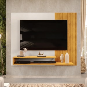 Painel Para Tv 50 Pol 136 cm Nando Cedro Bali Dj Moveis