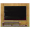 Painel Para Tv 55 Pol Ripado 134 cm Ripe Cedro Bali Dj Moveis