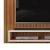 Painel Para Tv 55 Pol Ripado 134 cm Ripe Freijo Off White Dj Moveis