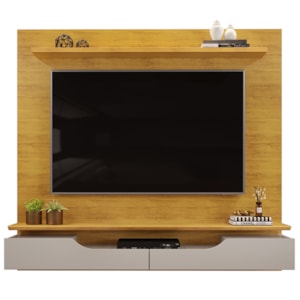Painel Para Tv 60 Pol 2 Portas 160 cm Levi Cedro Bali Dj Moveis
