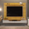 Painel Para Tv 60 Pol 2 Portas 160 cm Levi Cedro Bali Dj Moveis