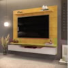 Painel Para Tv 60 Pol 2 Portas 160 cm Levi Cedro Bali Dj Moveis