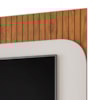 Painel Para Tv 65 Pol 1 Porta 150 cm Tom Freijo Off White Dj Moveis