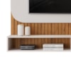Painel Para Tv 65 Pol 1 Porta 150 cm Tom Freijo Off White Dj Moveis