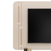Painel Para Tv 75 Pol E Rack Bancada MDF Ariana Off White Dj Moveis
