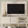 Painel Rack Bancada Tv 60 Pol 160 cm Cronos Calacata Off White MADETEC