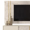 Painel Rack Bancada Tv 60 Pol 160 cm Cronos Calacata Off White MADETEC