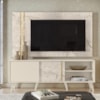 Painel Rack Bancada Tv 60 Pol 160 cm Cronos Calacata Off White MADETEC