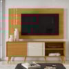 Painel Rack Bancada Tv 60 Pol 160 cm Cronos Cinamomo Off White MADETEC