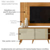 Painel Rack Bancada Tv 60 Pol 160 cm Cronos Cumaru Opala MADETEC