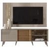 Painel Rack Bancada Tv 60 Pol 160 cm Cronos Fend Naturale MADETEC