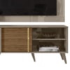 Painel Rack Bancada Tv 60 Pol 160 cm Cronos Fend Naturale MADETEC