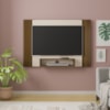 Painel Supenso Para TV 47 Pol 120 cm Pinho Ripado Off White ARLY