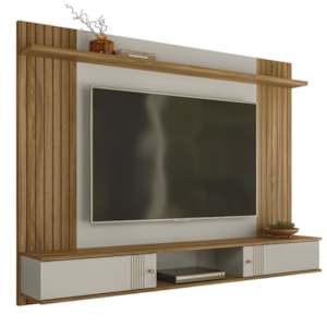 Painel Suspenso 180 cm 2 Portas DEN 8700 Off White Nature PLLA Painel Suspenso 180 cm 2 Portas DEN 8700 Off White Nature PLLA