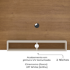 Painel Suspenso Para TV 50 Pol 120 cm Cinamomo Off White ARLY