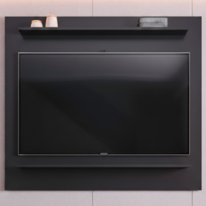 Painel Suspenso Para TV 50 Polegadas BP 120 cm Tessa Preto Eratto Moveis