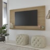 Painel Suspenso Para TV 60 Pol 1 Prateleira 180 cm Carvalho ARLY