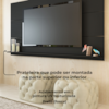 Painel Suspenso Para TV 60 Pol 1 Prateleira 180 cm Preto ARLY